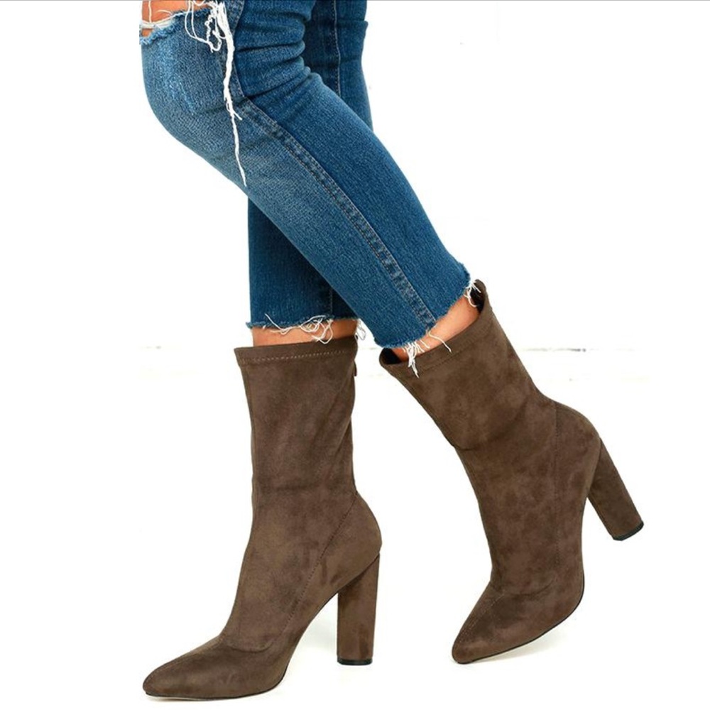 SOLD!!!🤑🎉HP🎉11.1.20🎉Mid calf leather boots👢 - Picture 8 of 8